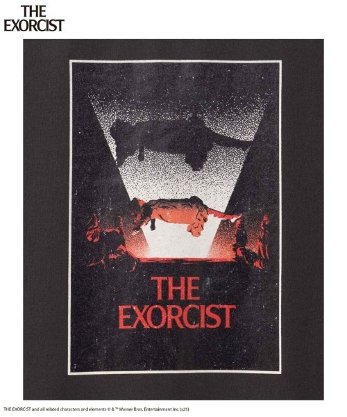 Mac-House（マックハウス）の「【別注デザイン】 THE EXORCIST ホラーデザインTシャツ（Tシャツ/カットソー・メンズ・オートミール/チャコールグレー・M/L/XL）」の6枚目の写真