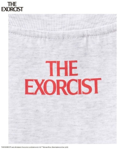 Mac-House（マックハウス）の「【別注デザイン】 THE EXORCIST ホラーデザインTシャツ（Tシャツ/カットソー・メンズ・オートミール/チャコールグレー・M/L/XL）」の4枚目の写真