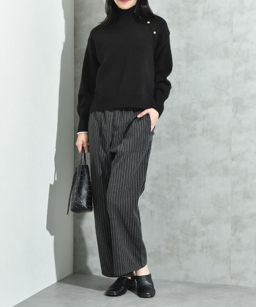 INTERPLANET(インタープラネット)の「圧縮ニット柄アソートワイドパンツ(その他パンツ・レディース・ブラック/グレー・FREE)」の22枚目の写真