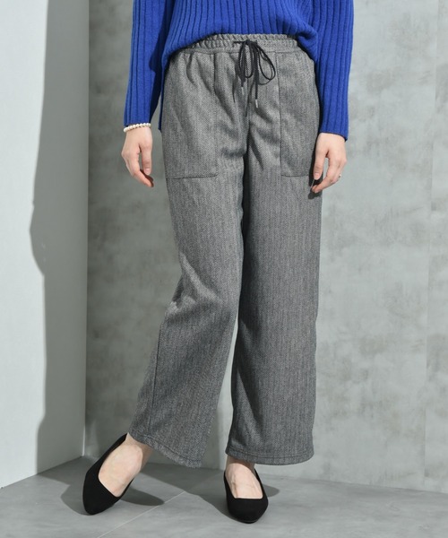 INTERPLANET(インタープラネット)の「圧縮ニット柄アソートワイドパンツ(その他パンツ・レディース・ブラック/グレー・FREE)」の11枚目の写真