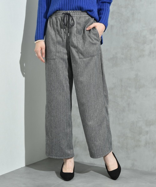 INTERPLANET(インタープラネット)の「圧縮ニット柄アソートワイドパンツ(その他パンツ・レディース・ブラック/グレー・FREE)」の14枚目の写真