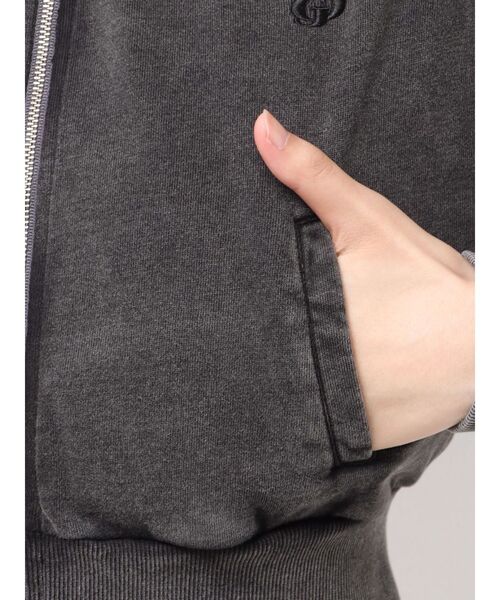 GYDA(ジェイダ)の「【WEB限定】【TINY低身長さん向け】プロセッシングショートパーカー(パーカー・レディース・ブラック/グレー・FREE)」の17枚目の写真