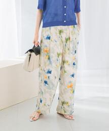 URBAN RESEARCH ROSSO WOMEN | フラワープリントイージーパンツ(その他パンツ)