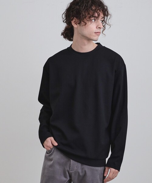 tk.TAKEO KIKUCHI（ティーケータケオキクチ）の「スマートカットソー（Tシャツ/カットソー・メンズ・ブラック/ホワイト/ネイビー・01/02/03）」の3枚目の写真