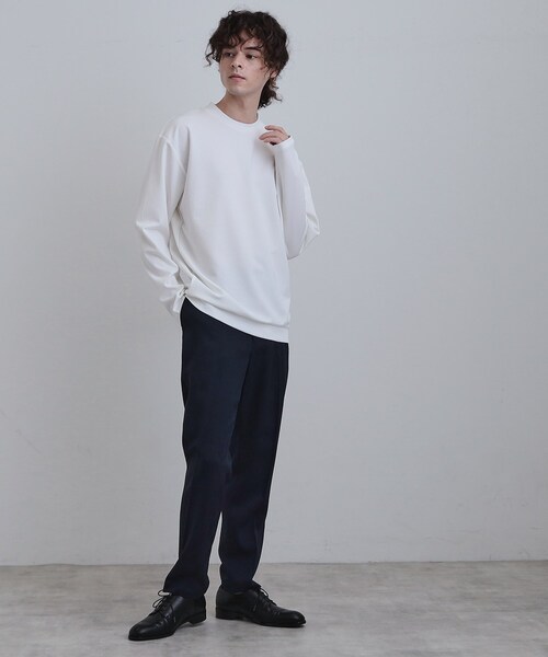 tk.TAKEO KIKUCHI（ティーケータケオキクチ）の「スマートカットソー（Tシャツ/カットソー・メンズ・ブラック/ホワイト/ネイビー・01/02/03）」の6枚目の写真