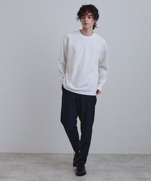 tk.TAKEO KIKUCHI（ティーケータケオキクチ）の「スマートカットソー（Tシャツ/カットソー・メンズ・ブラック/ホワイト/ネイビー・01/02/03）」の7枚目の写真