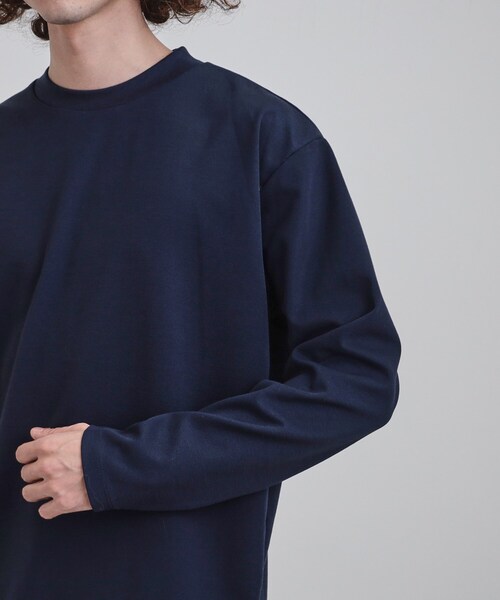 tk.TAKEO KIKUCHI（ティーケータケオキクチ）の「スマートカットソー（Tシャツ/カットソー・メンズ・ブラック/ホワイト/ネイビー・01/02/03）」の21枚目の写真