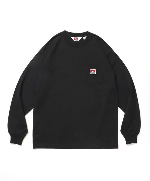 BEN DAVIS（ベンデイビス）の「【BEN DAVIS（ベンデイビス）】L/S POCKET TEE[REG] / ロンT 長袖 ワンポイント レギュラーサイズ ポケット（Tシャツ/カットソー・メンズ・ロイヤルブルー/ホワイト/アッシュグレー/ブラック/ダークグリーン/チャコール/ワイン・MEDIUM/SMALL/X-LARGE/LARGE）」の8枚目の写真