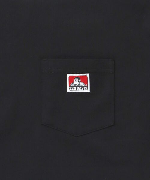 BEN DAVIS（ベンデイビス）の「【BEN DAVIS（ベンデイビス）】L/S POCKET TEE[REG] / ロンT 長袖 ワンポイント レギュラーサイズ ポケット（Tシャツ/カットソー・メンズ・ロイヤルブルー/ホワイト/アッシュグレー/ブラック/ダークグリーン/チャコール/ワイン・MEDIUM/SMALL/X-LARGE/LARGE）」の9枚目の写真