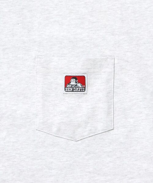 BEN DAVIS（ベンデイビス）の「【BEN DAVIS（ベンデイビス）】L/S POCKET TEE[REG] / ロンT 長袖 ワンポイント レギュラーサイズ ポケット（Tシャツ/カットソー・メンズ・ロイヤルブルー/ホワイト/アッシュグレー/ブラック/ダークグリーン/チャコール/ワイン・MEDIUM/SMALL/X-LARGE/LARGE）」の18枚目の写真