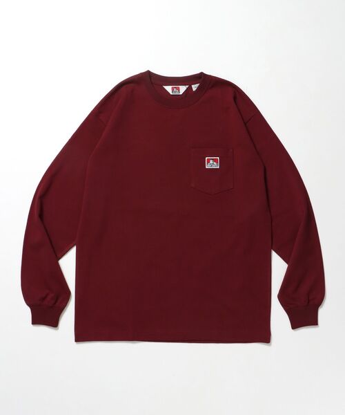 BEN DAVIS（ベンデイビス）の「【BEN DAVIS（ベンデイビス）】L/S POCKET TEE[REG] / ロンT 長袖 ワンポイント レギュラーサイズ ポケット（Tシャツ/カットソー・メンズ・ロイヤルブルー/ホワイト/アッシュグレー/ブラック/ダークグリーン/チャコール/ワイン・MEDIUM/SMALL/X-LARGE/LARGE）」の20枚目の写真
