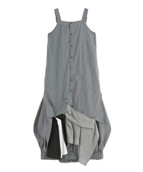 PATTERN MIX SHIRT CAMI OP / パターンミックスシャツキャミ PATTERN MIX SHIRT CAMI OP / パターンミックスシャツキャミ