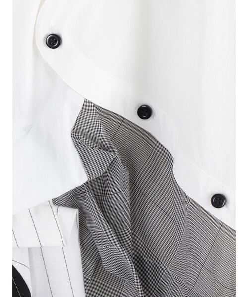 UN3D.（アンスリード）の「PATTERN MIX SHIRT CAMI OP / パターンミックスシャツキャミワンピース（シャツワンピース・レディース・グレー/ブラック/その他1・38/36）」の12枚目の写真