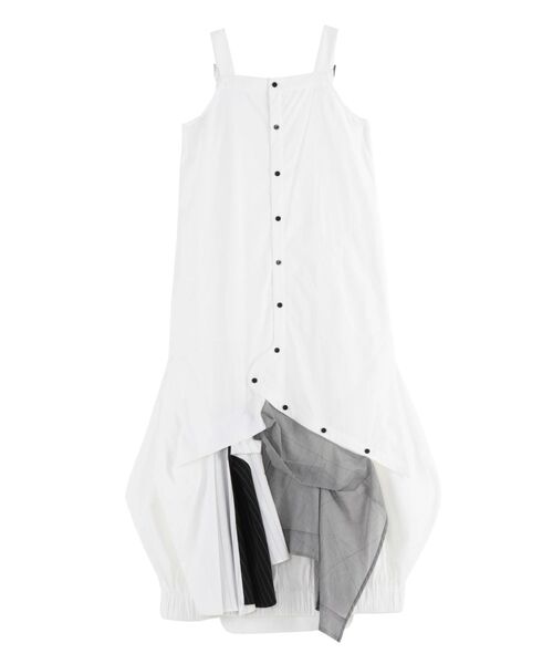 UN3D.（アンスリード）の「PATTERN MIX SHIRT CAMI OP / パターンミックスシャツキャミワンピース（シャツワンピース・レディース・グレー/ブラック/その他1・38/36）」の13枚目の写真