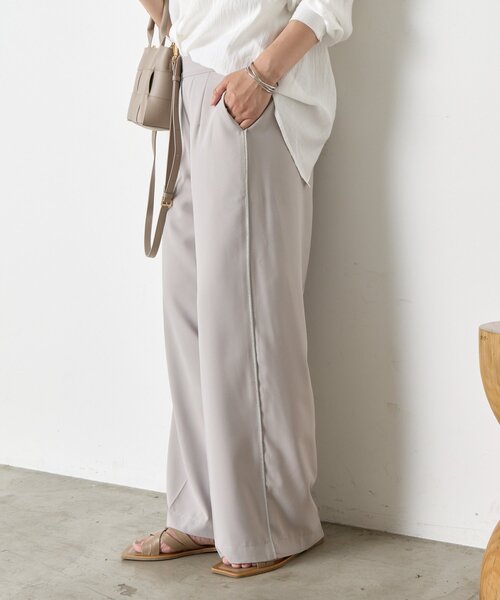 Jena espace merveilleux（ジェナ　エスパスメルヴェイユ）の「ラメラインパンツ（その他パンツ・レディース・グレー/ブラック/アイボリー・FREE）」の3枚目の写真