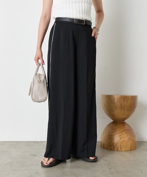 Jena espace merveilleux（ジェナ　エスパスメルヴェイユ）の「ラメラインパンツ（その他パンツ・レディース・グレー/ブラック/アイボリー・FREE）」の2枚目の写真