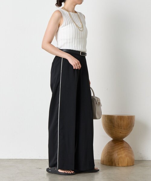 Jena espace merveilleux（ジェナ　エスパスメルヴェイユ）の「ラメラインパンツ（その他パンツ・レディース・グレー/ブラック/アイボリー・FREE）」の17枚目の写真