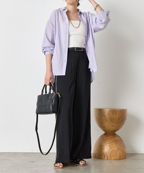 Jena espace merveilleux（ジェナ　エスパスメルヴェイユ）の「ラメラインパンツ（その他パンツ・レディース・グレー/ブラック/アイボリー・FREE）」の21枚目の写真