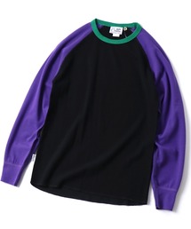 ダブルフェイスクルーネック