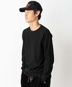 ダブルフェイスクルーネック