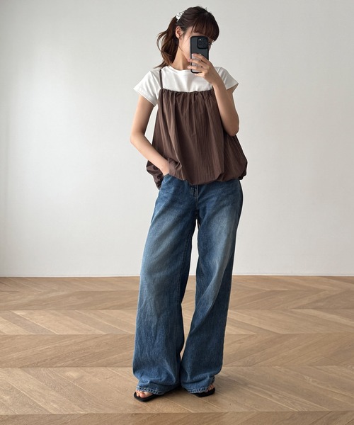 ＊新品未使用＊Canaljean エルマール デニムキャミソール 新品未使用＊Canaljean エルマール デニムキャミソール キャナル