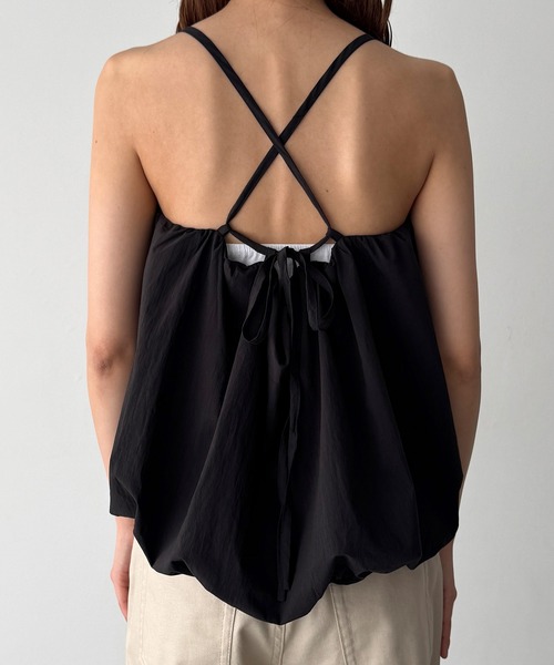 CANAL JEAN(キャナルジーン)の「El mar コットンバルーンキャミ(キャミソール・レディース・ブラウン/ブラック・ONE SIZE)」の11枚目の写真