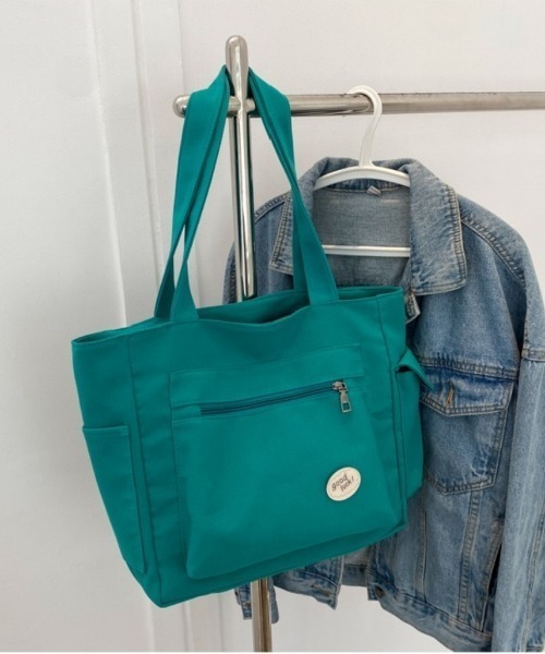 Beststore(ベストストア)の「トートバッグ キャンバスバッグ 大きめ(トートバッグ・レディース・オフホワイト/ブラック/グリーン/ライトブラウン・FREE)」の9枚目の写真