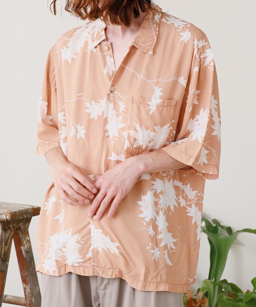 REMI RELIEF/レミレリーフ リーフ柄レーヨンカット シャツ 総柄 楽天市場】レミレリーフ REMI RELIEF RN26349041 レーヨン半袖