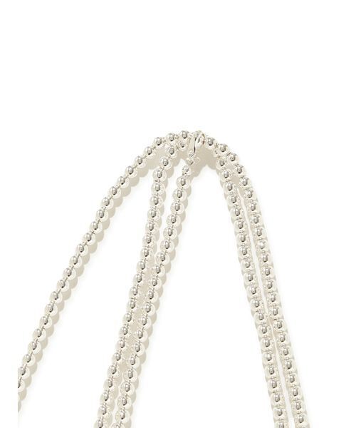 emmi(エミ)の「ボールロングネックレス(ネックレス・レディース・ホワイト/シルバー・F)」の5枚目の写真