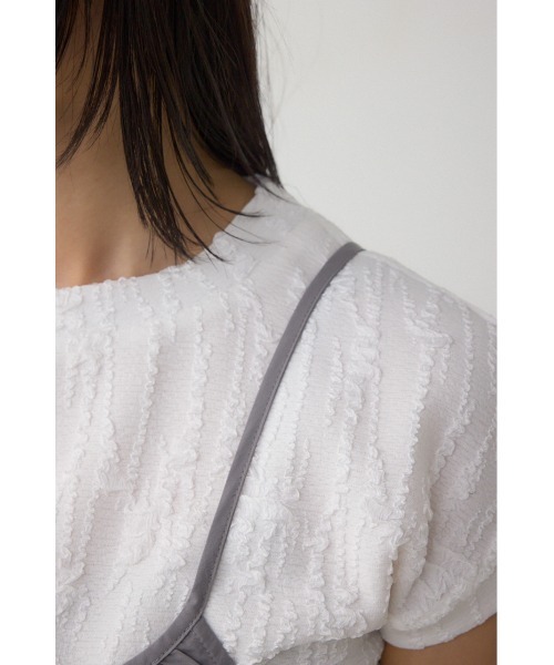AZUL by moussy（アズールバイマウジー）の「インナーSETフロントギャザーキャミワンピース（ワンピース・レディース・ダークベージュ/ブラック/グレー・SMALL/MEDIUM）」の10枚目の写真