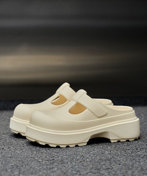 SANSeLF(サンセルフ)の「【SANSeLF】EVAサボシューズ 厚底スリッポン フラットソール サンダル sas25s005(サンダル・レディース・ブラック/ブラウン/アイボリー/ブルー・L/M/S)」の19枚目の写真