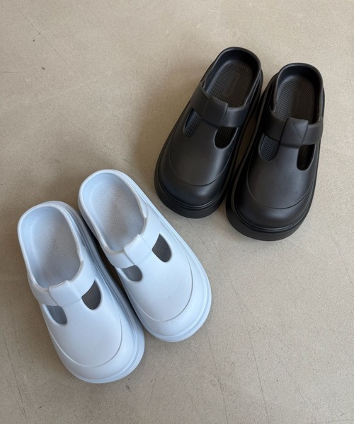 SANSeLF(サンセルフ)の「【SANSeLF】EVAサボシューズ 厚底スリッポン フラットソール サンダル sas25s005(サンダル・レディース・ブラック/ブラウン/アイボリー/ブルー・L/M/S)」の16枚目の写真