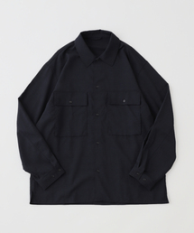 blurhms | blurhms / ブラームス Washed Wool Voile Military Shirt(シャツ/ブラウス)