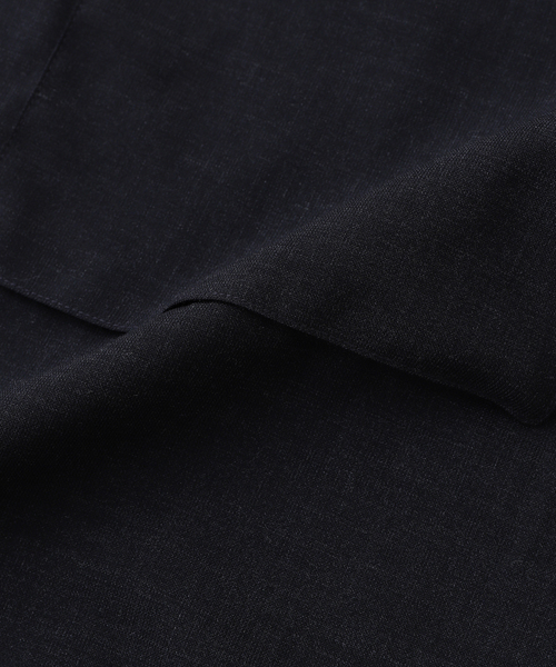 blurhms（ブラームス）の「blurhms / ブラームス Washed Wool Voile Military Shirt（シャツ/ブラウス・メンズ・ブラック系その他・3/4）」の2枚目の写真