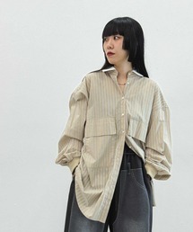 niko and... | 【MODE NORM CORE】2WAYカラービッグロングシャツ(シャツ/ブラウス)
