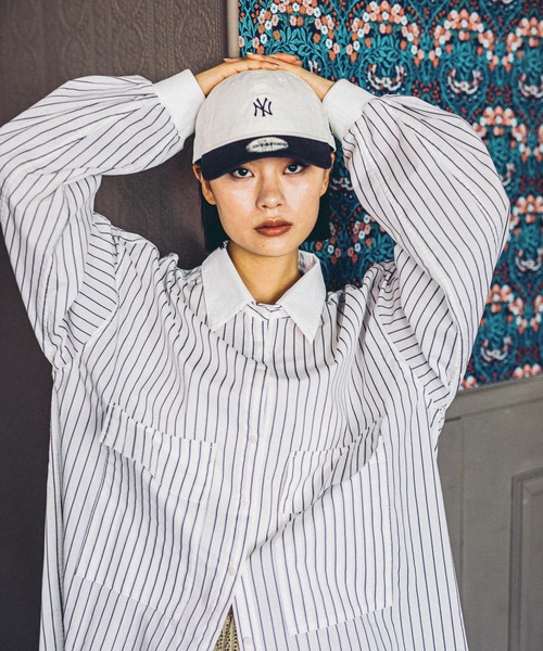 MODE NORM CORE】2WAYカラービッグロングシャツ（シャツ