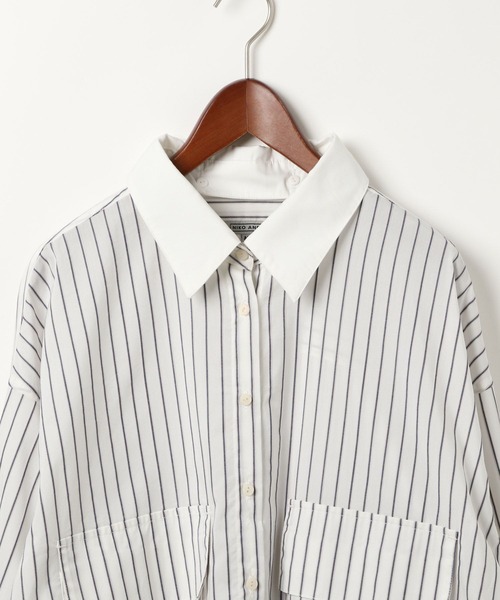 MODE NORM CORE】2WAYカラービッグロングシャツ（シャツ