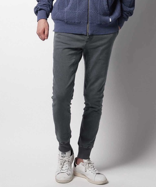 WP WESTPOINT(ダブルピーウエストポイント)の「WP WESTPOINT/ダブルピー ウエストポイント テイパード 裾リブ ストレッチツイル カラーデニム風 イージーパンツ(デニムパンツ・メンズ・ブルー/イエロー/ブラウン・XL/L/M/S/XS/XXL)」の7枚目の写真