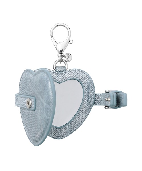 STANDOIL（スタンドオイル）の「STAND OIL/スタンドオイル Belted Mirror Keyring キーリング（キーケース/キーアクセサリー・レディース・ブラック/ライトブルー/キャメル・ONE SIZE）」の2枚目の写真