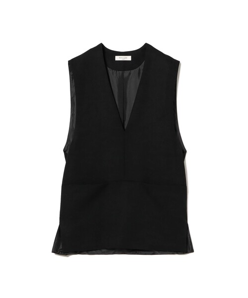 Demi-Luxe BEAMS(デミルクス ビームス)の「【1/9再値下げ】ツイル Vあき プルオーバー ベスト(ベスト・レディース・ベージュ/ブラック・36/38)」の19枚目の写真