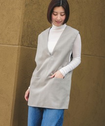 【1/9再値下げ】ツイル Vあき プルオーバー ベスト