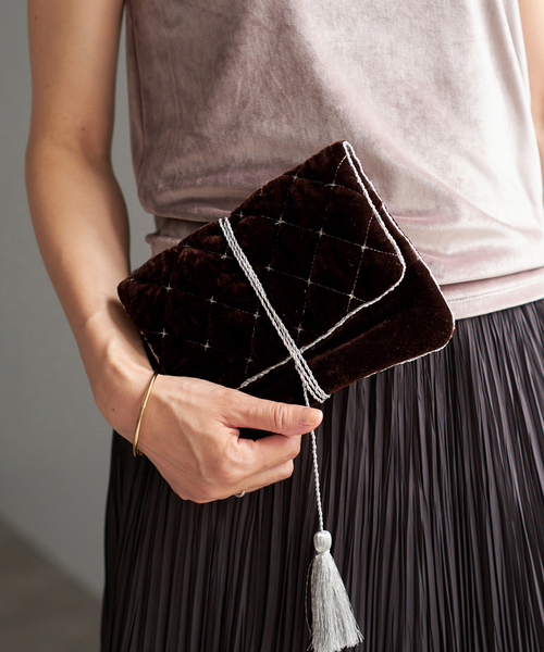 IENA(イエナ)の「GIGI/ジジ Jewelry pouch ポーチ(ポーチ・レディース・ブラウン/ブラック・FREE)」の7枚目の写真