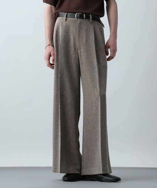 HARE（ハレ）の「サマーツイードワイドパンツ(HARE)（スラックス・メンズ・ブラウン系その他/ブラック系その他・MEDIUM/SMALL）」の2枚目の写真
