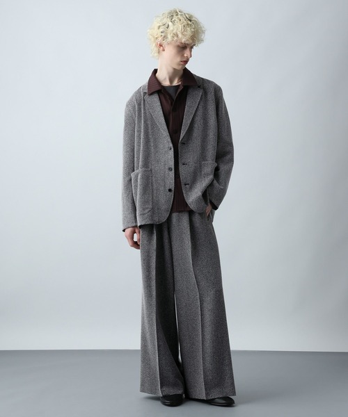 HARE（ハレ）の「サマーツイードワイドパンツ(HARE)（スラックス・メンズ・ブラウン系その他/ブラック系その他・MEDIUM/SMALL）」の3枚目の写真