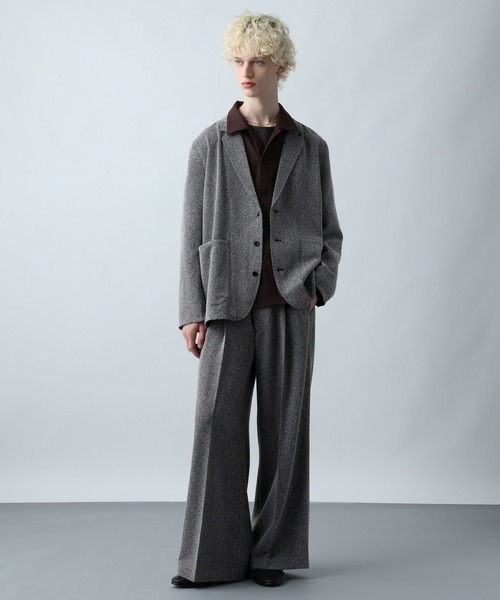 HARE（ハレ）の「サマーツイードワイドパンツ(HARE)（スラックス・メンズ・ブラウン系その他/ブラック系その他・MEDIUM/SMALL）」の4枚目の写真