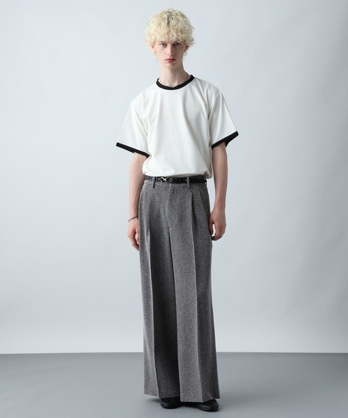 HARE（ハレ）の「サマーツイードワイドパンツ(HARE)（スラックス・メンズ・ブラウン系その他/ブラック系その他・MEDIUM/SMALL）」の6枚目の写真