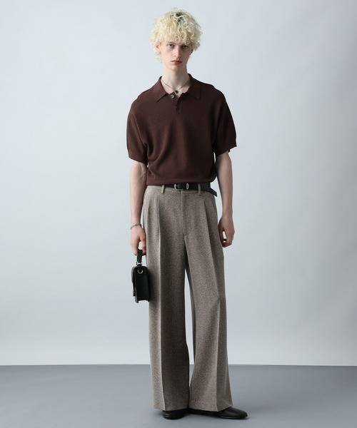 HARE（ハレ）の「サマーツイードワイドパンツ(HARE)（スラックス・メンズ・ブラウン系その他/ブラック系その他・MEDIUM/SMALL）」の8枚目の写真