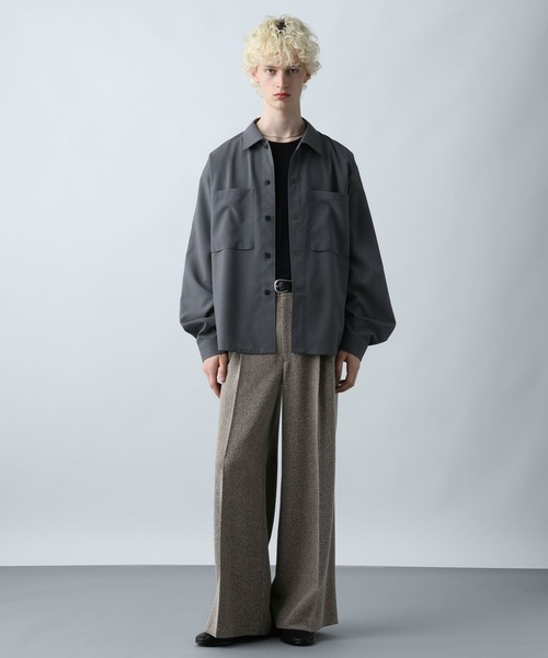 HARE（ハレ）の「サマーツイードワイドパンツ(HARE)（スラックス・メンズ・ブラウン系その他/ブラック系その他・MEDIUM/SMALL）」の10枚目の写真