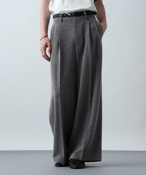 HARE（ハレ）の「サマーツイードワイドパンツ(HARE)（スラックス・メンズ・ブラウン系その他/ブラック系その他・MEDIUM/SMALL）」の14枚目の写真