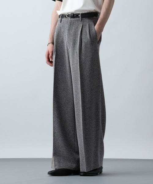 HARE（ハレ）の「サマーツイードワイドパンツ(HARE)（スラックス・メンズ・ブラウン系その他/ブラック系その他・MEDIUM/SMALL）」の15枚目の写真
